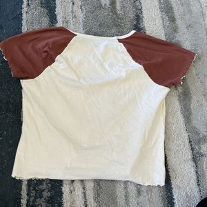 Brown and White Tilley’s Tee…I except all offers on all listings